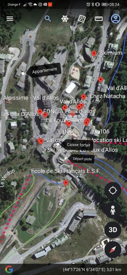 La Foux D'Allos - Studio 4 Couchages, Tres Proche Centre Station Luaran gambar